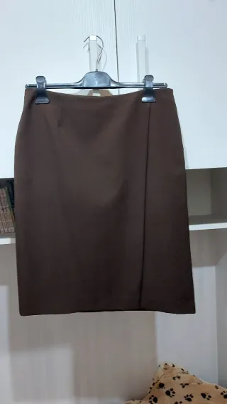 Gonna portafoglio Benetton marrone nuova