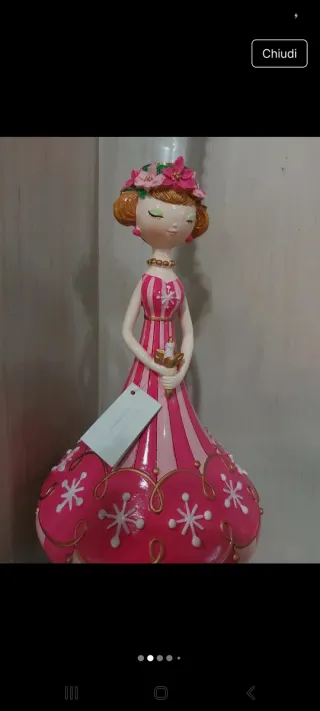 Candelabro lollipop bimba tema natale