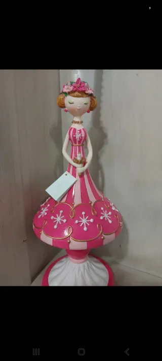 Candelabro lollipop bimba tema natale