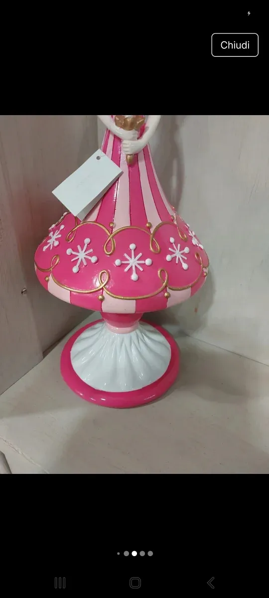 Candelabro lollipop bimba tema natale