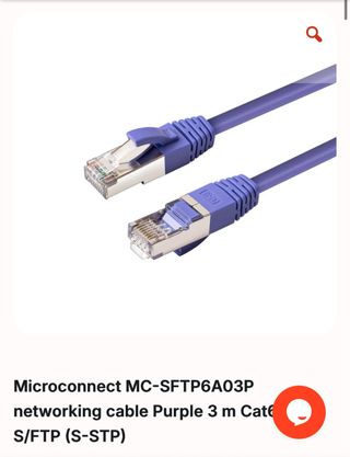 Cable Microconnect MC-SFTP6A03P Morado 3m