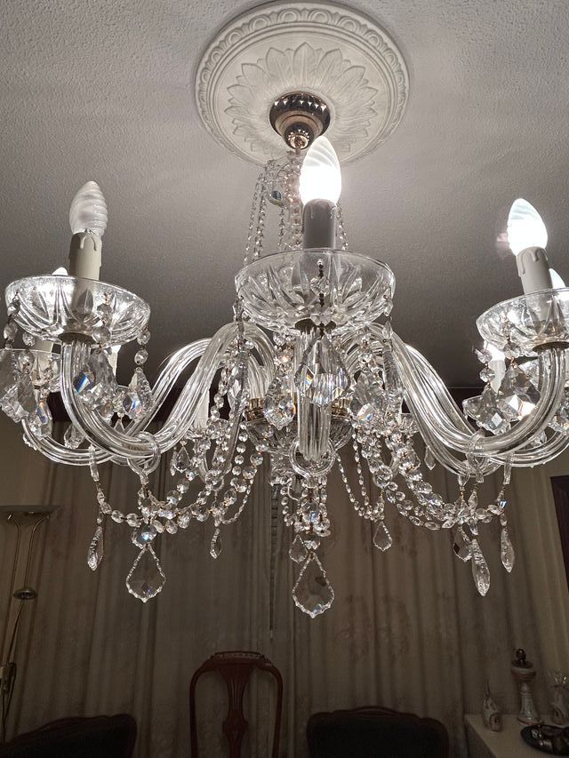 Lámpara tipo araña de cristal