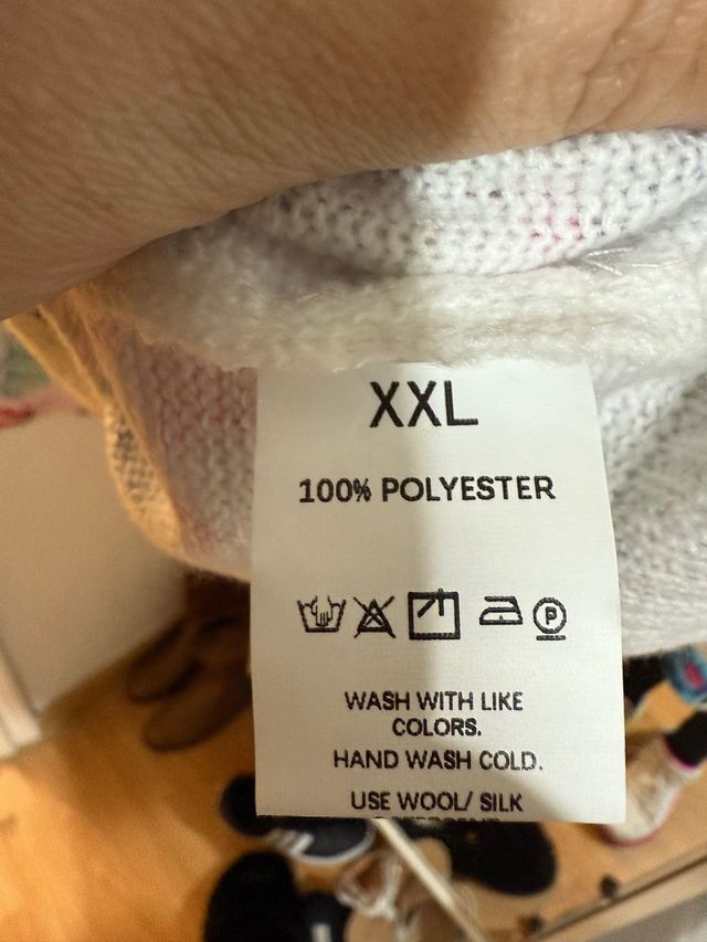 Jersey fino estampado ovejas multicolor XXL