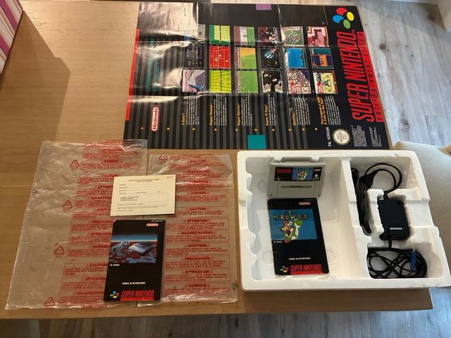 Caja Super Nintendo Super Mario World Pack