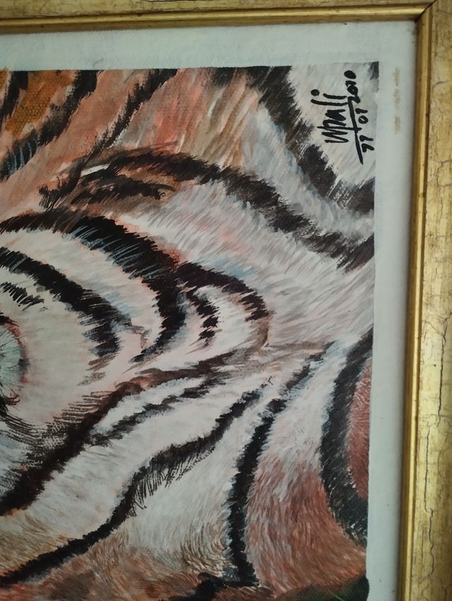 Cuadro de tigre enmarcado