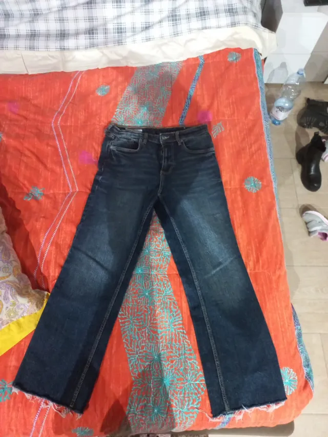 Pantaloni Zara Donna Blu