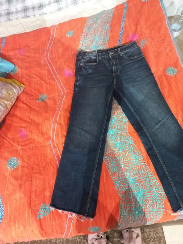 Pantaloni Zara Donna Blu