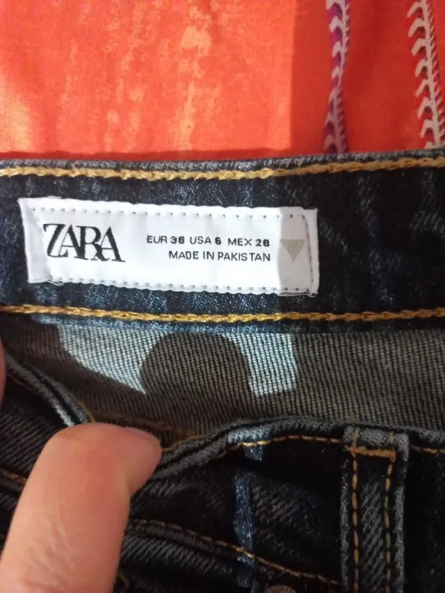 Pantaloni Zara Donna Blu