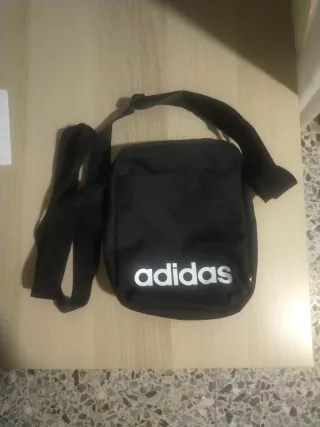 Bandolera Adidas Negra Hombre 21cm largo x15 ancho