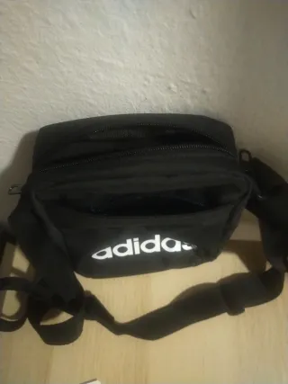 Bandolera Adidas Negra Hombre 21cm largo x15 ancho