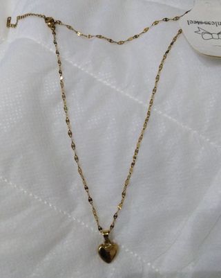 Cadena chica corazón acero inoxidable