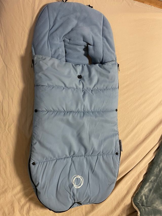 Sacos para silla Bugaboo marfil y azul