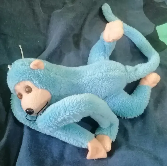 Mono de peluche azul
