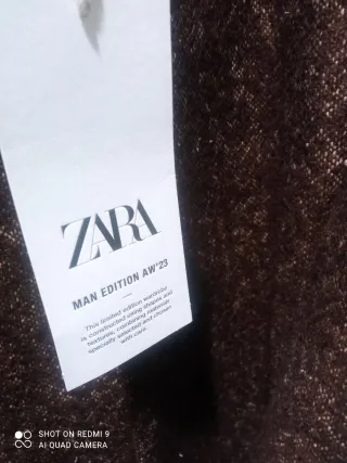 Abrigo Zara Hombre Marrón