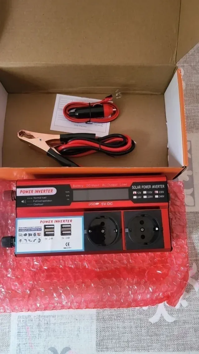 Inversor corriente 12v 220v nuevo