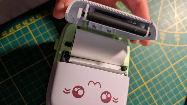 Mini impresora Bluetooth portátil gato verde