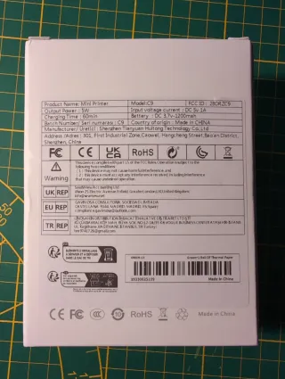 Mini impresora Bluetooth portátil gato verde