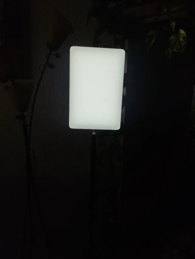 Lámpara de pie LED negra