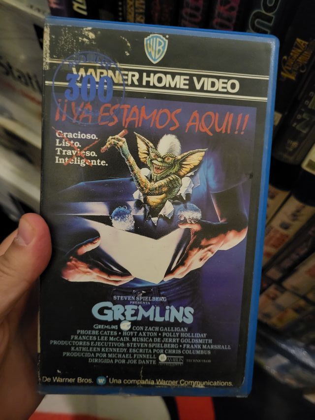 VHS Gremlins 1ª Edición Videoclub