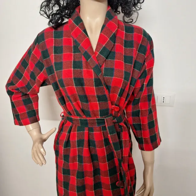 Vestaglia donna vintage a quadri