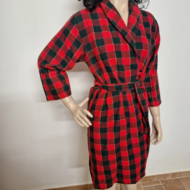 Vestaglia donna vintage a quadri