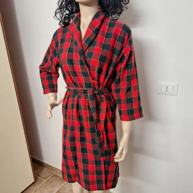 Vestaglia donna vintage a quadri