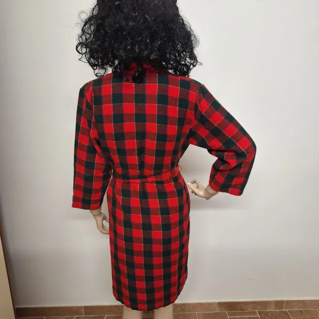 Vestaglia donna vintage a quadri