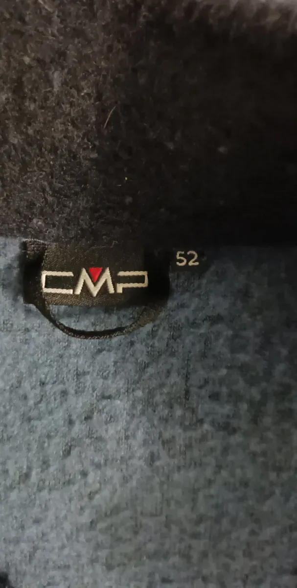 Felpa CMP blu/grigio con zip