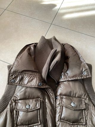 Giacca smanicata marrone