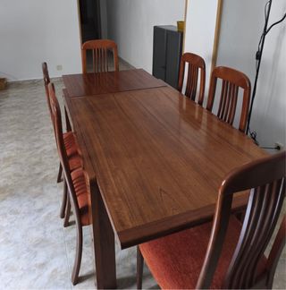 Mesa extensible+6 sillas