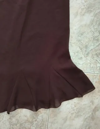 Falda vintage marrón