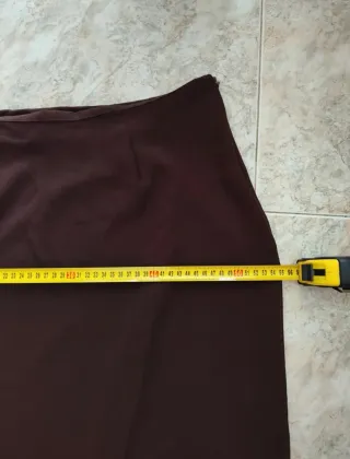 Falda vintage marrón