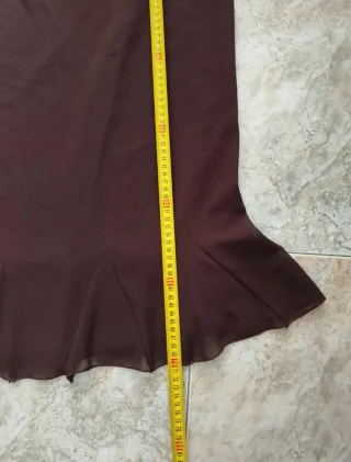 Falda vintage marrón