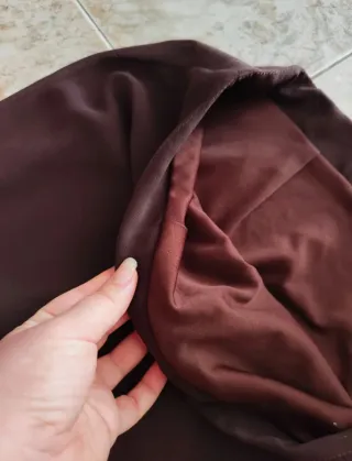 Falda vintage marrón