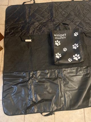 Tappetino auto cane nuovo + Guinzaglio