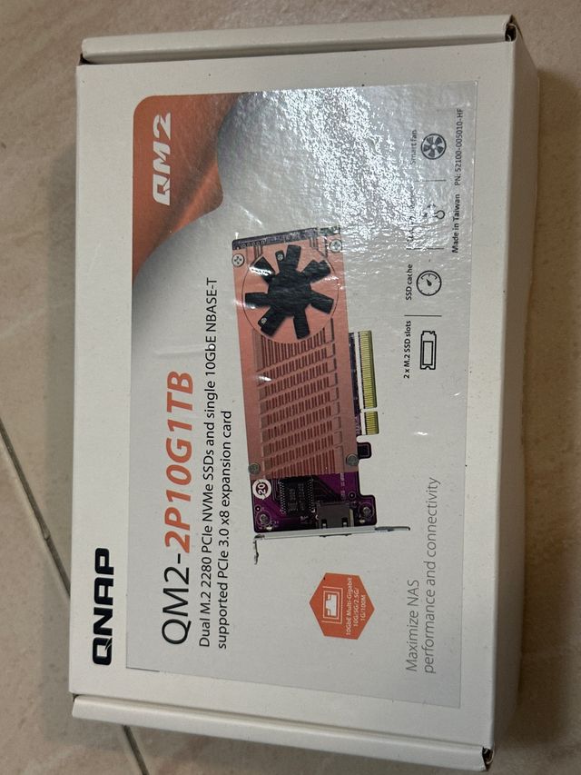 QNAP QM2-2P10G1TB Tarjeta Expansión