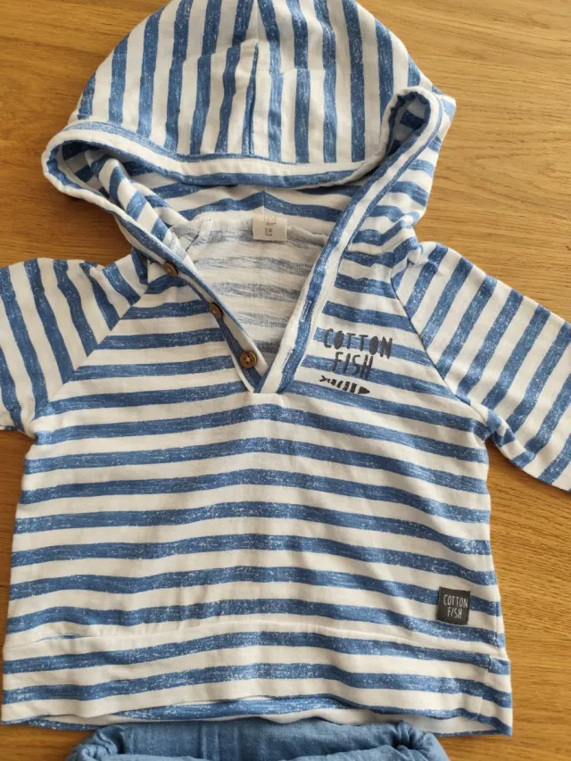 Conjunto bebé Cotton Fish.ENVÍO