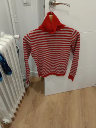 Jersey rayas rojo y gris talla M/L