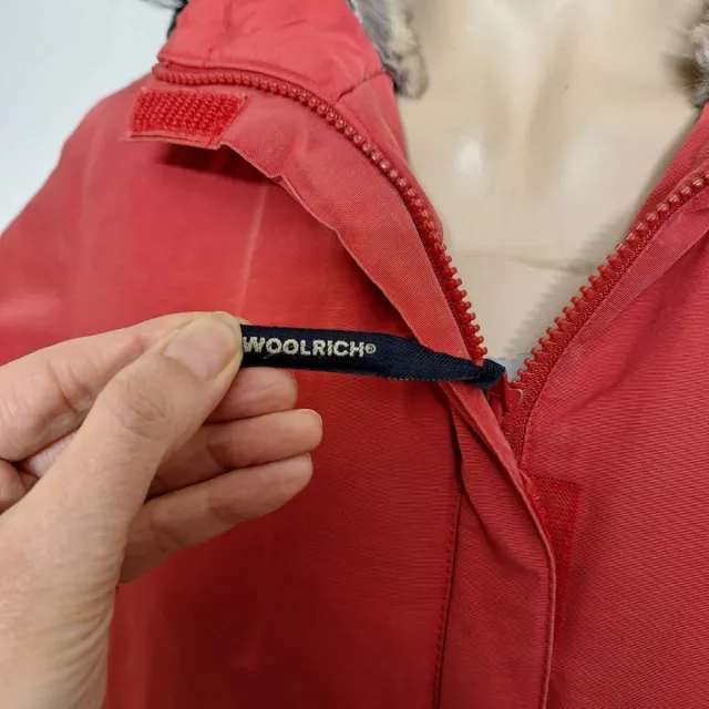 Giacca donna rossa con cappuccio