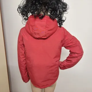Giacca donna rossa con cappuccio