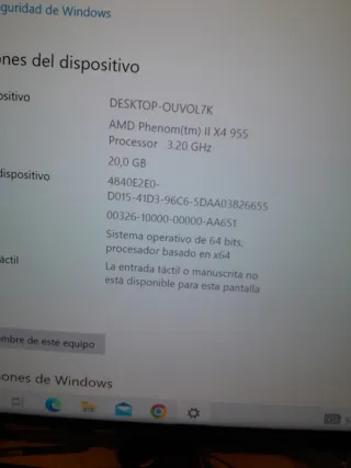 PC Asus AMD Phenom Negro