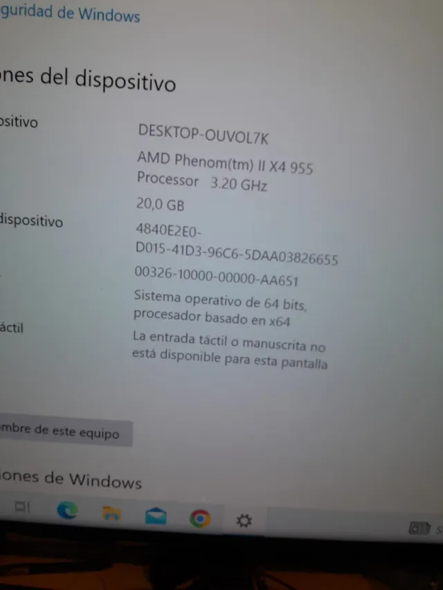 PC Asus AMD Phenom Negro