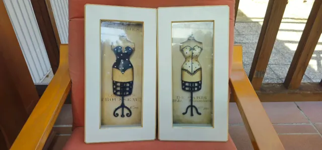 Cuadros decorativos dorados y blancos
10€ unidad