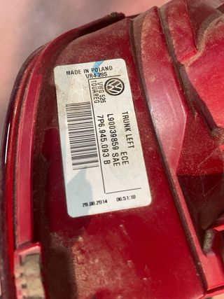 Pilotos Traseros VW Touareg 7P 2014