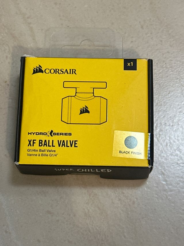 Corsair Hydro X XF Válvula de Bola G1/4 Negro