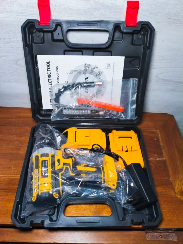 Taladro percutor + 2 baterías