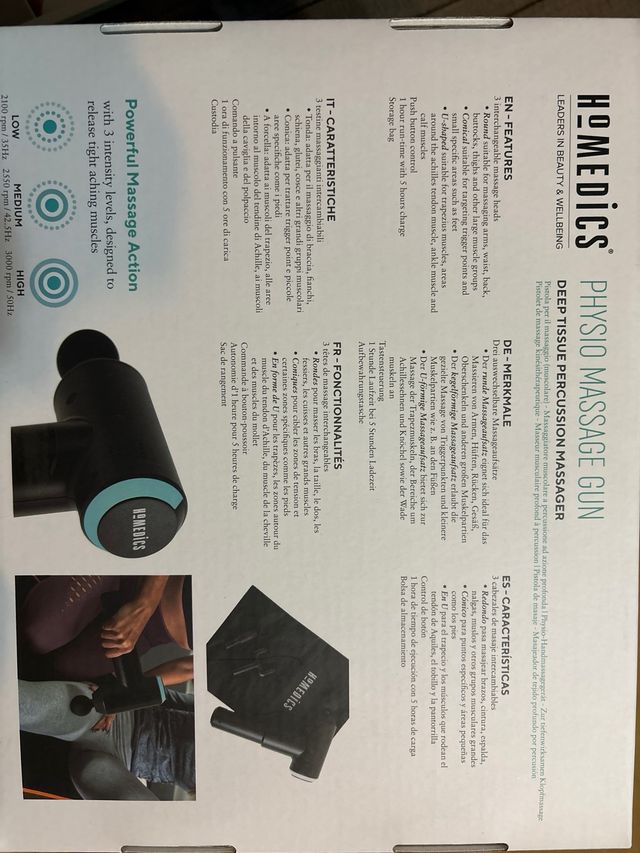 Pistola Masaje Muscular HoMedics