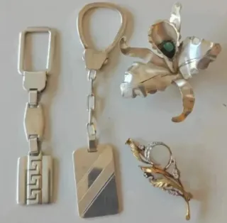 Llaveros y Broches Plata de Ley