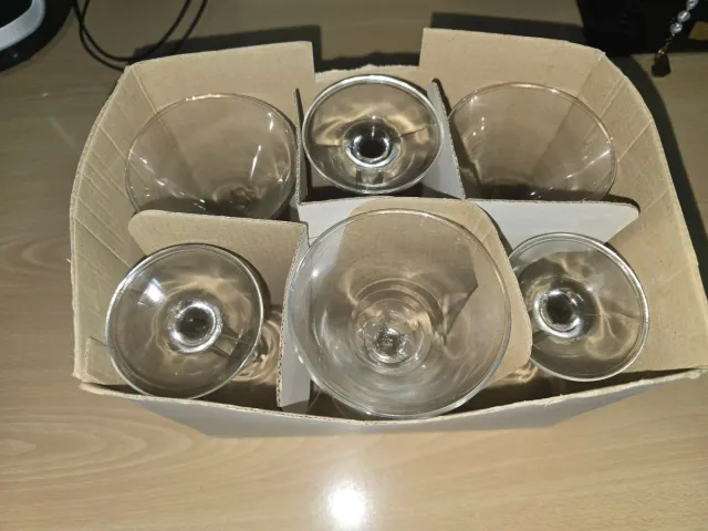 Copas de cristal elegantes