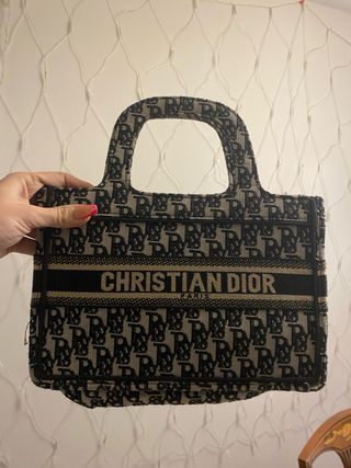Bolso Christian Dior Beige y Azul